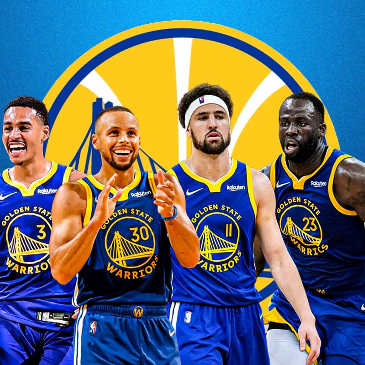 Steph Curry, Klay Thompson & Draymond Green Golden State Warriors