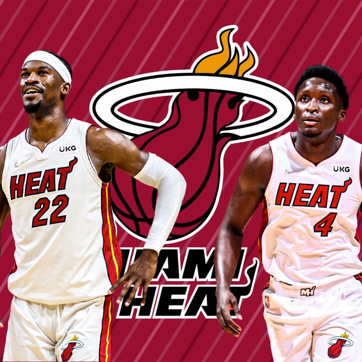 Jimmy Butler Bam Ado And Vic Oladipo Welcome To Miami Heat PNG