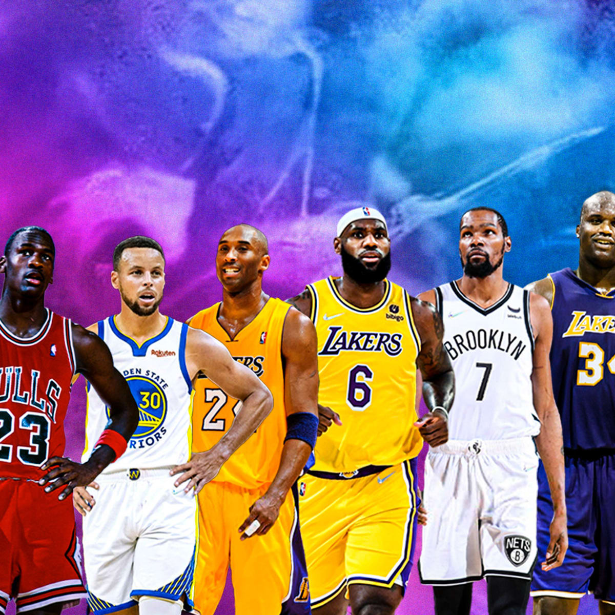 NBA Fans Debate Which Player Would Go To The Bench If Everybody Was On The  Same Team: Michael Jordan, Stephen Curry, Kobe Bryant, LeBron James, Kevin  Durant Or Shaquille O'Neal - Fadeaway