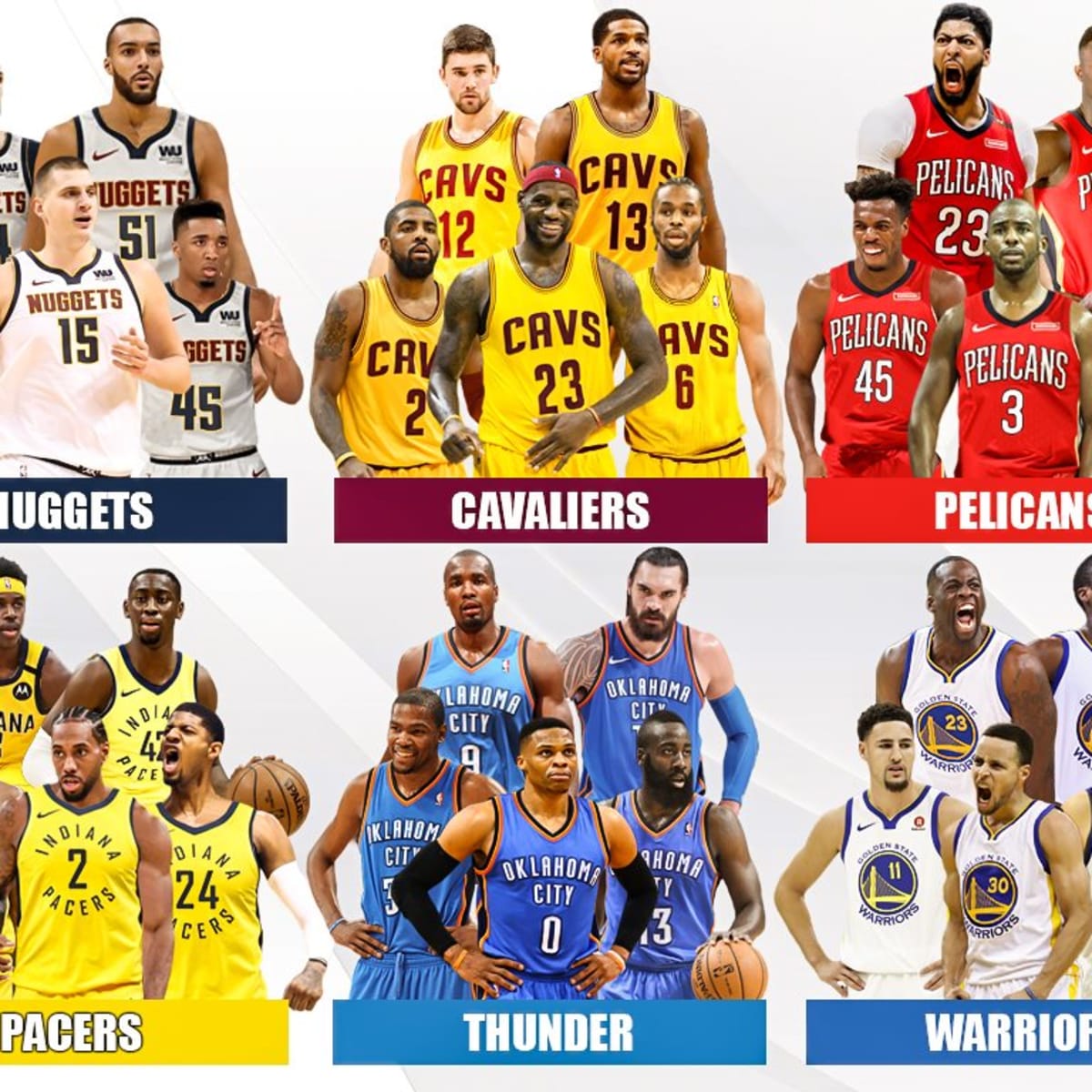 7 BEST NBA TEAMS IF EVERY PLAYER PLAYED FOR THE TEAM THAT DRAFTED