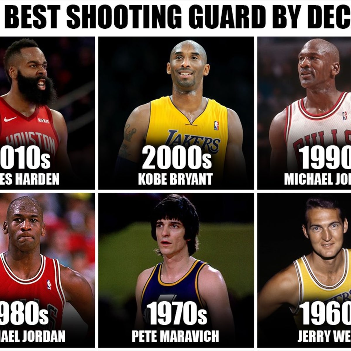 Top 10 Greatest Shooting Guards in NBA History