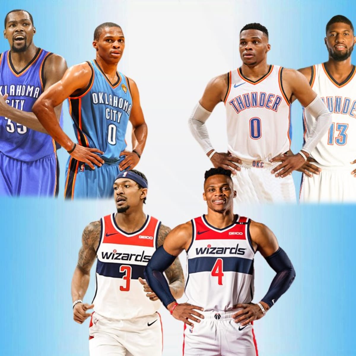 Kevin Durant, Paul George named NBA Players of the Week