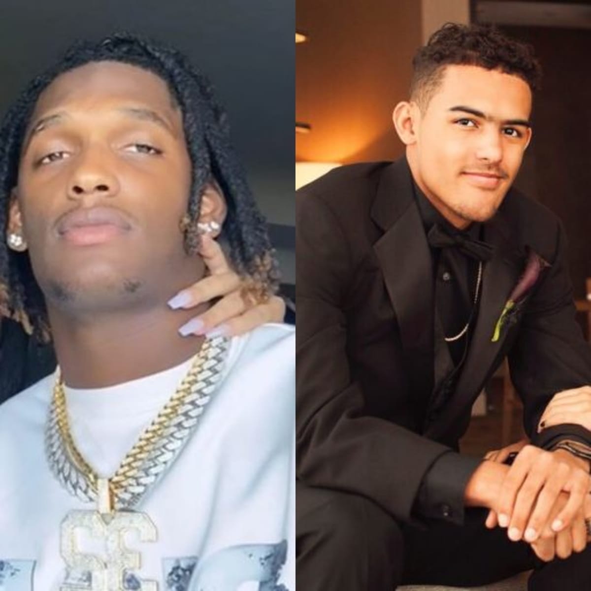 Trae Young Reacts to Viral Clip of His Ex Getting Phone Grabbed by
