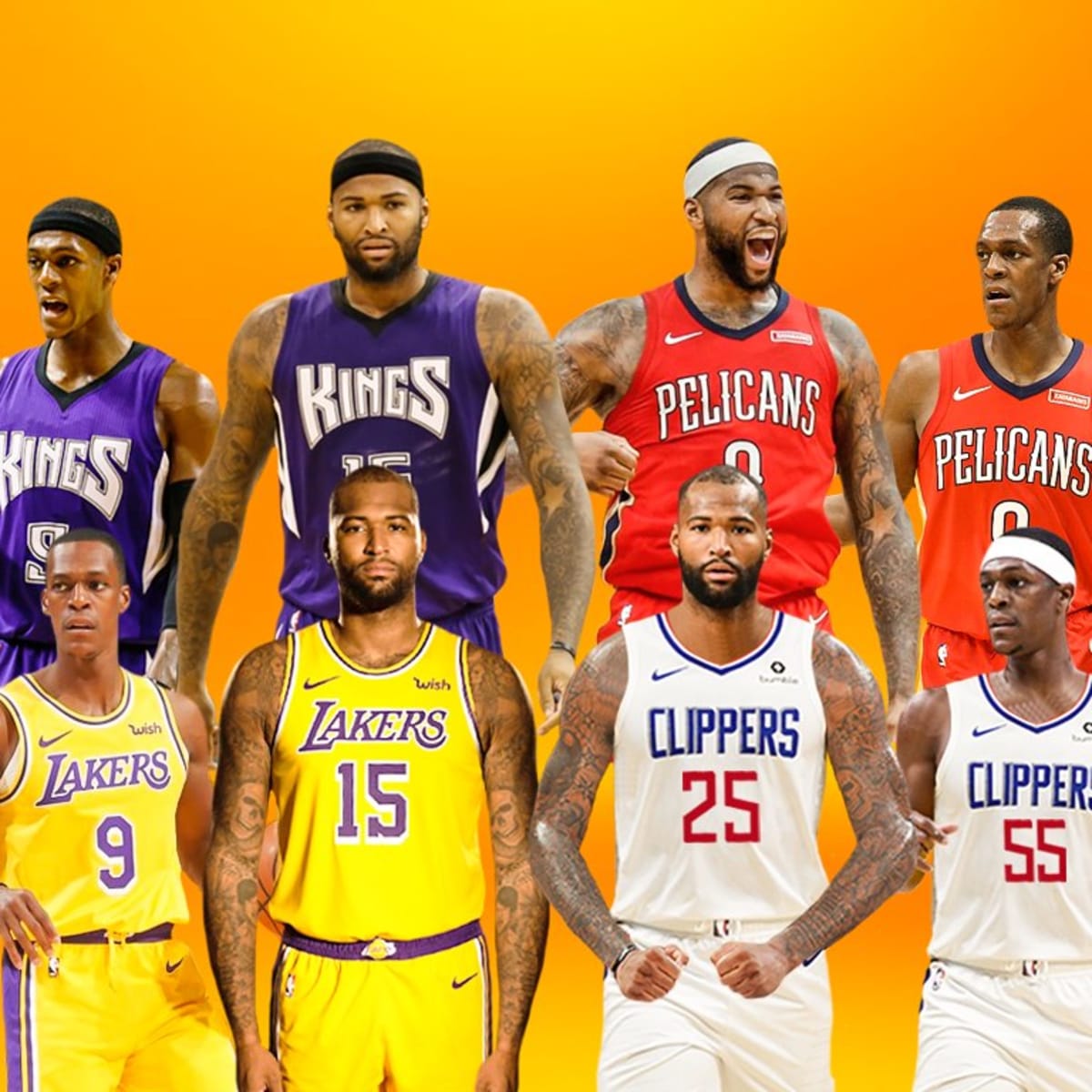 Basketball Forever on X: DeMarcus Cousins and Rajon Rondo have