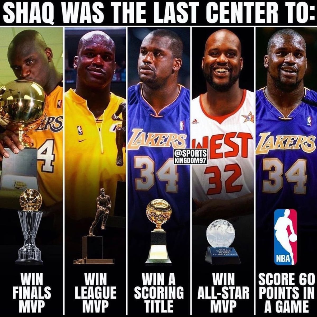 Shaq O'Neal Was The Last Center To Win Finals MVP, League MVP