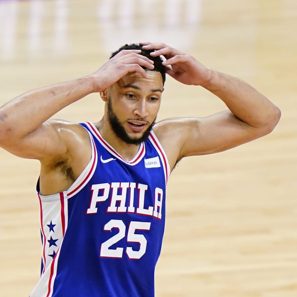 Philadelphia TV Station Trolls Ben Simmons While Comparing Him To James  Harden: 3PT%? Lol - Fadeaway World