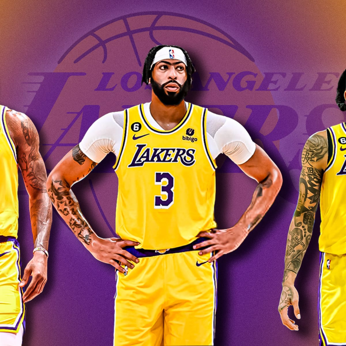 Los Angeles Lakers: LeBron James, Anthony Davis, D'Angelo Russell