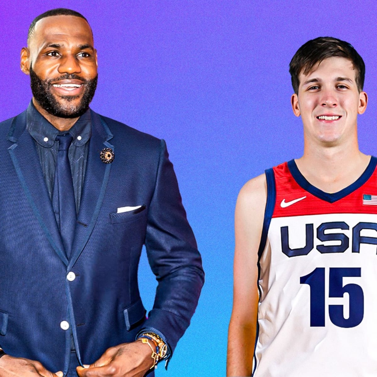 LeBron James shows his love for Austin Reaves after Team USA