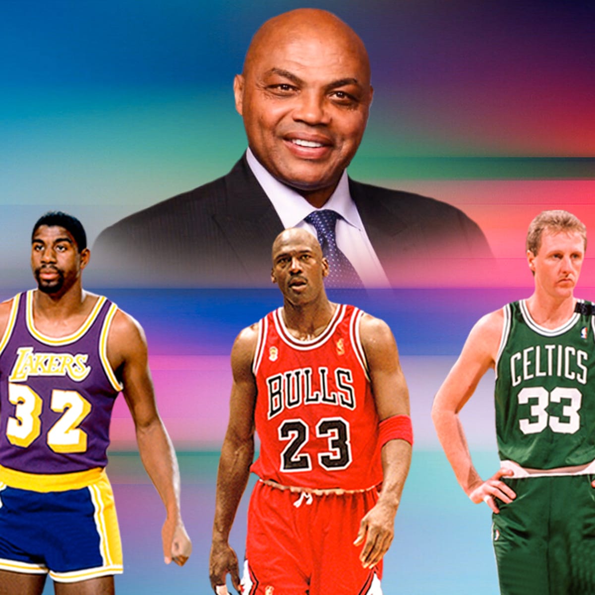 I'll take myself, Michael Jordan, Magic. Get rid of Barkley