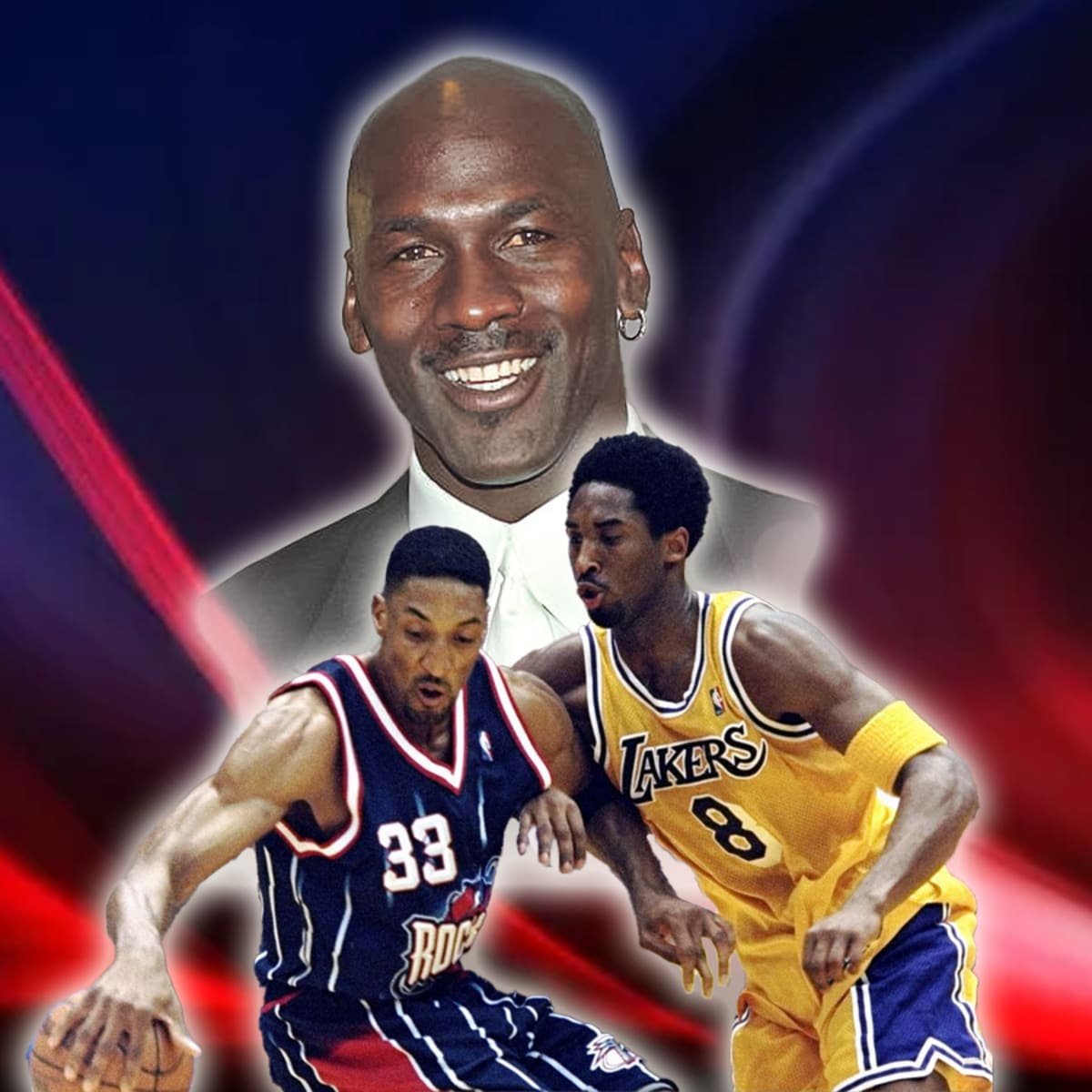 Michael Jordan Watches Kobe Bryant & Dennis Rodman vs Scottie Pippen (EPIC  DUEL!) 