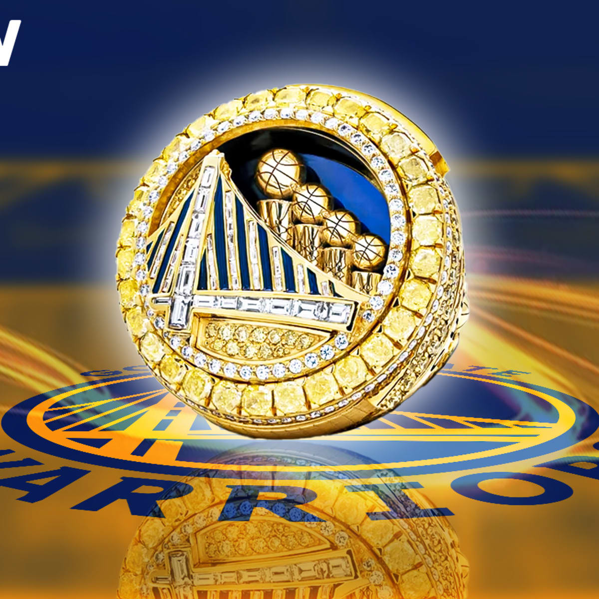 Golden State Warriors 7-Time Champions Gold Coin Acrylic Desktop