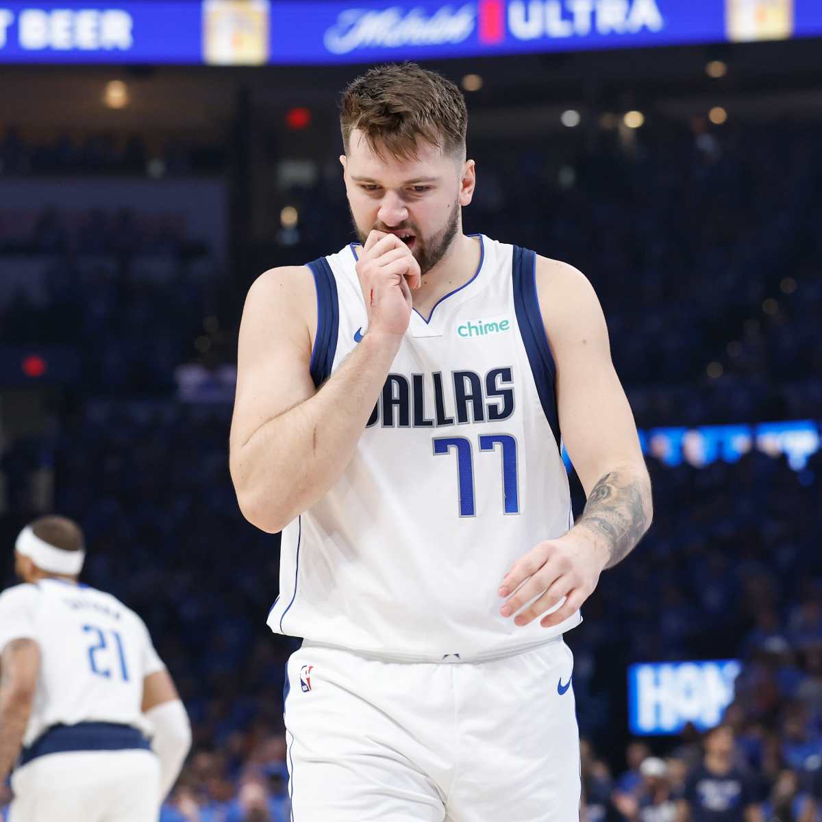 Luka Doncic's Press Conference Interrupted By Porn Playing Over The  Speakers - Fadeaway World