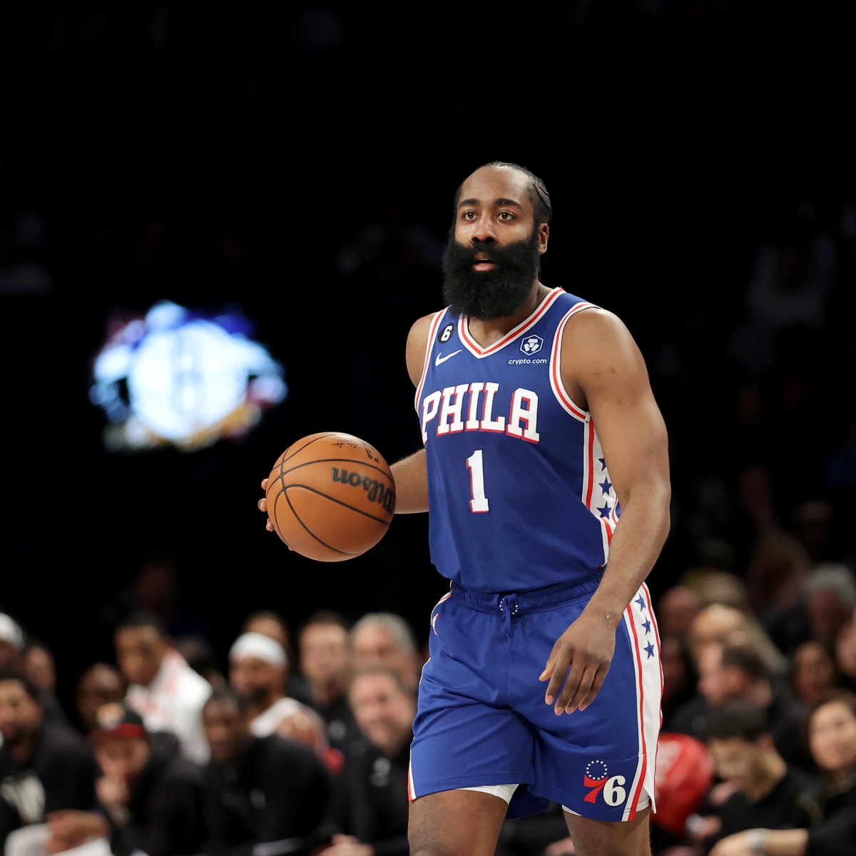 Sixers' James Harden supported by Kyrie Irving, Andre Iguodala