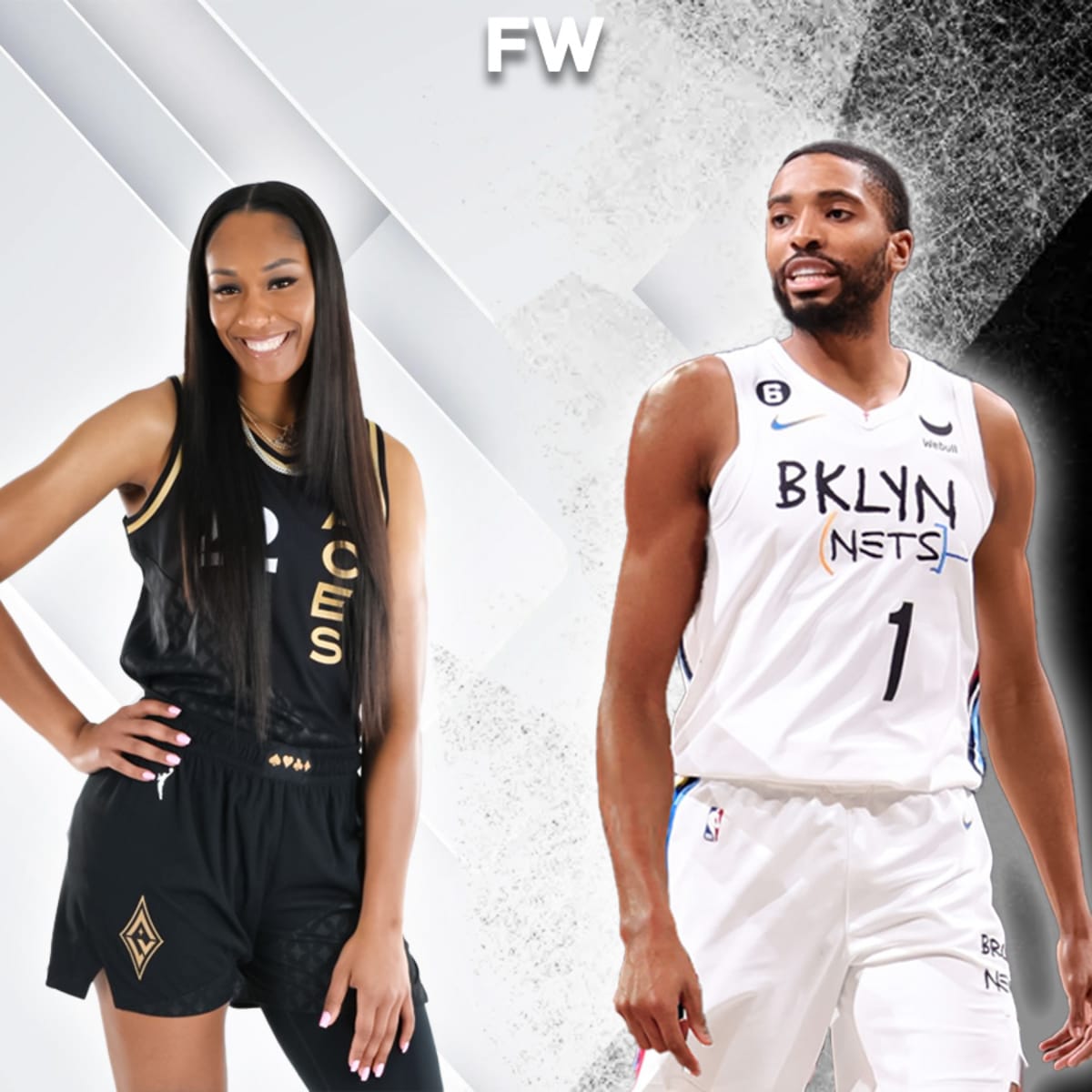 Aja Wilson Roasted Mikal Bridges For Trying To Shoot His Shot With Her -  Fadeaway World