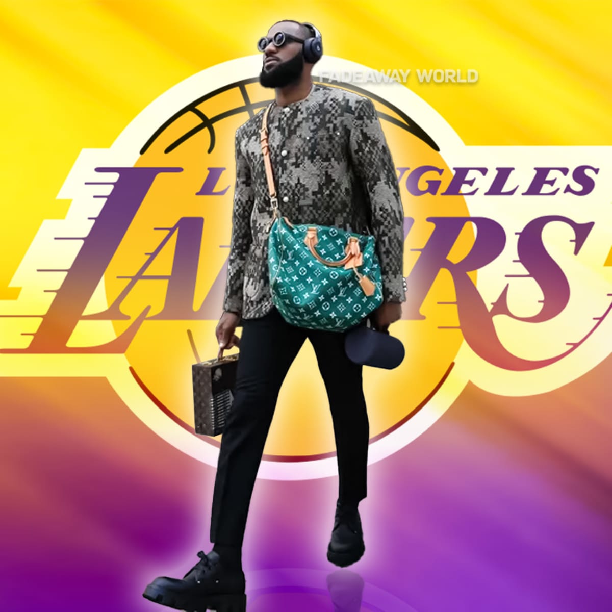 LeBron James Suits Up in Louis Vuitton Derby Shoes at Lakers Game