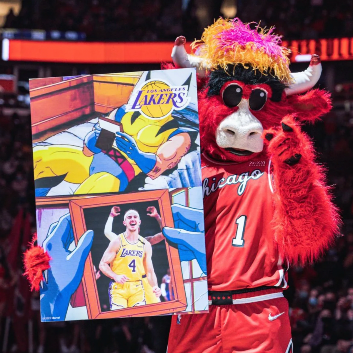 I asked an AI to show me a picture of the Chicago bulls mascot if