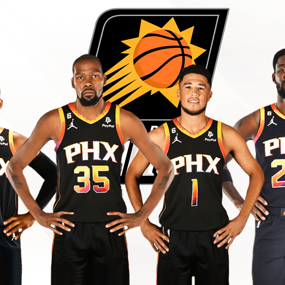 NBA_ Jersey Phoenix''Suns''Men Devin Booker Chris Paul Jae Crowder Deandre  Ayton Suns Finals Black Jersey Black Jersey 