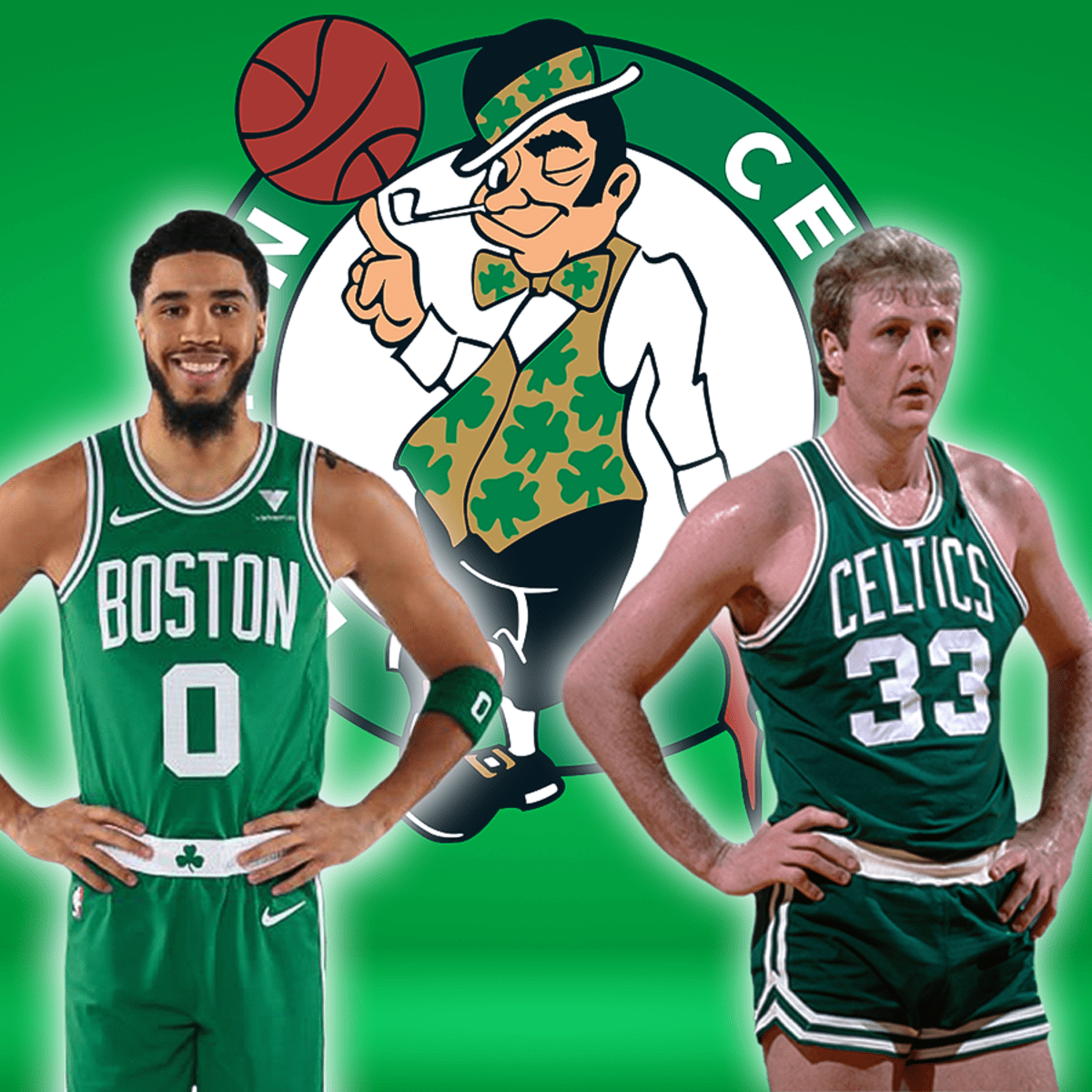 Boston Celtics Jayson Tatum And Larry Bird Legends Never Die