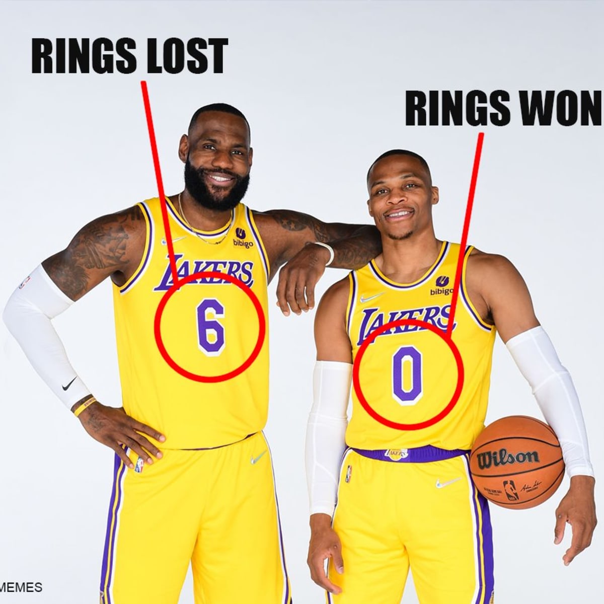 NBA Memes Trolls LeBron And Westbrook For Their Jersey Numbers