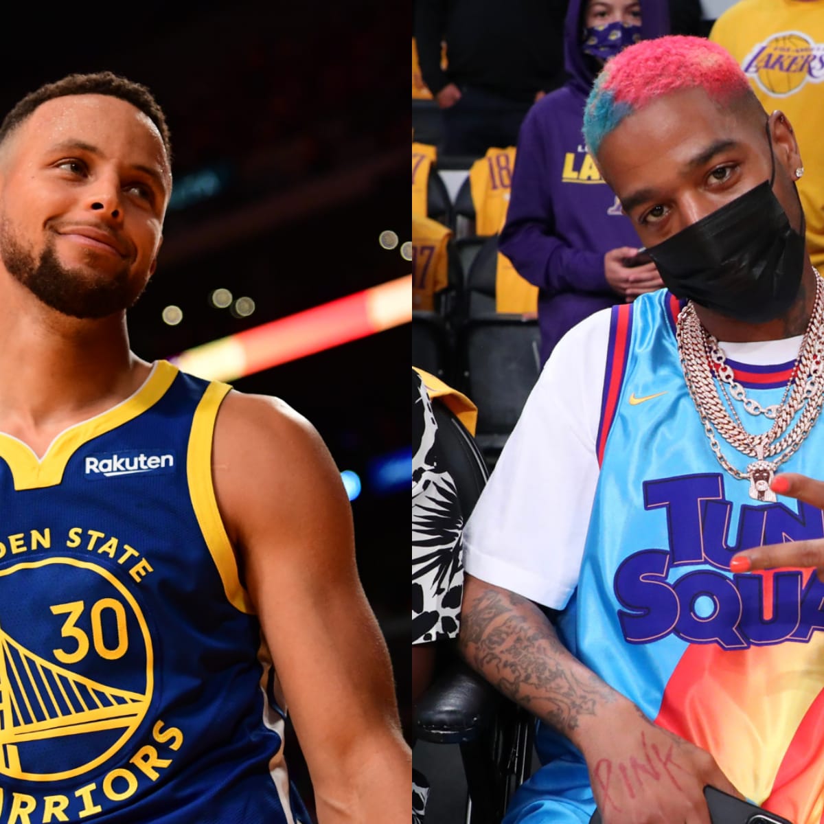 Kid Cudi Denies Spilling Drink That Almost Caused Steph Curry To