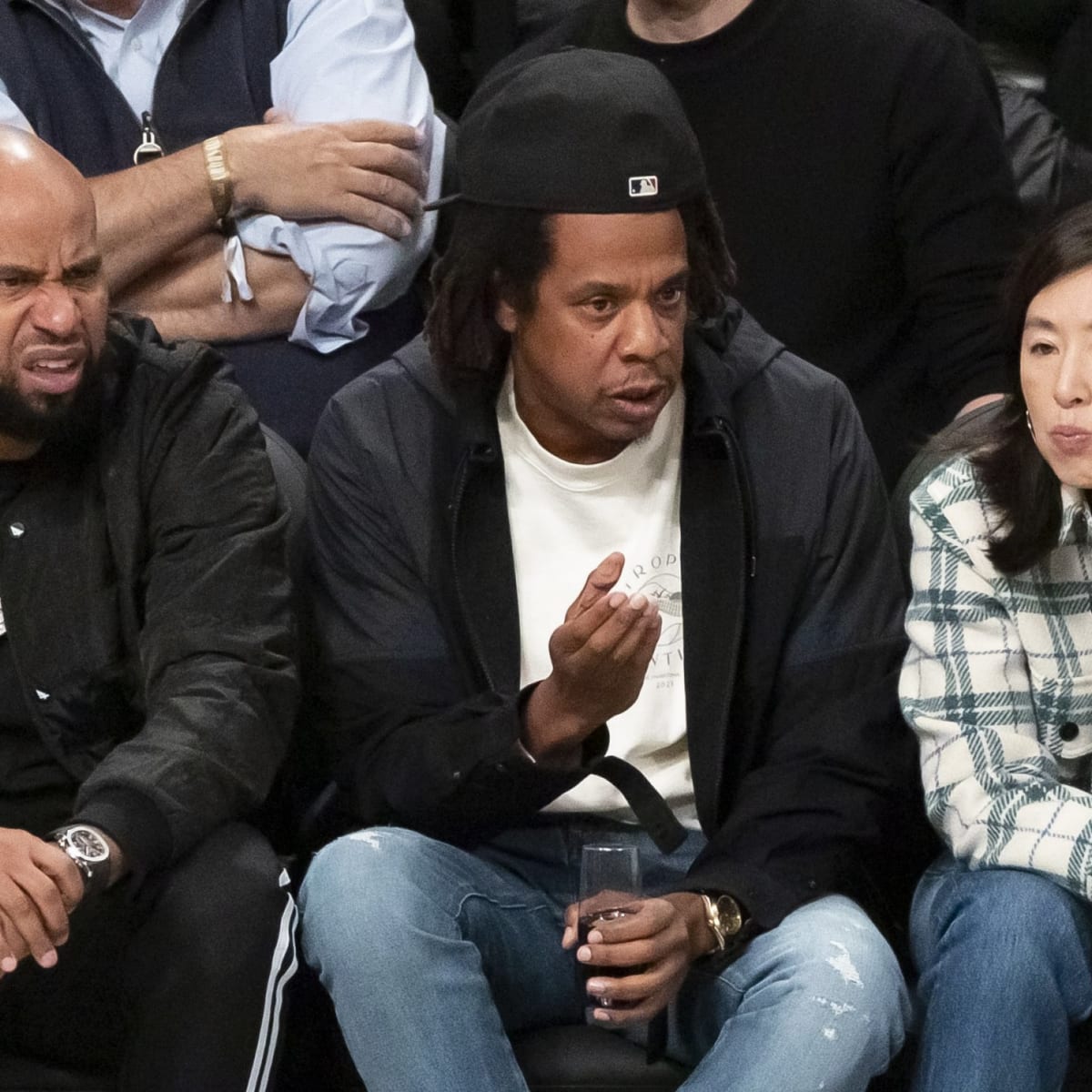 Fans React After Brooklyn Nets Co Owner Almost Spilled Jay Z s
