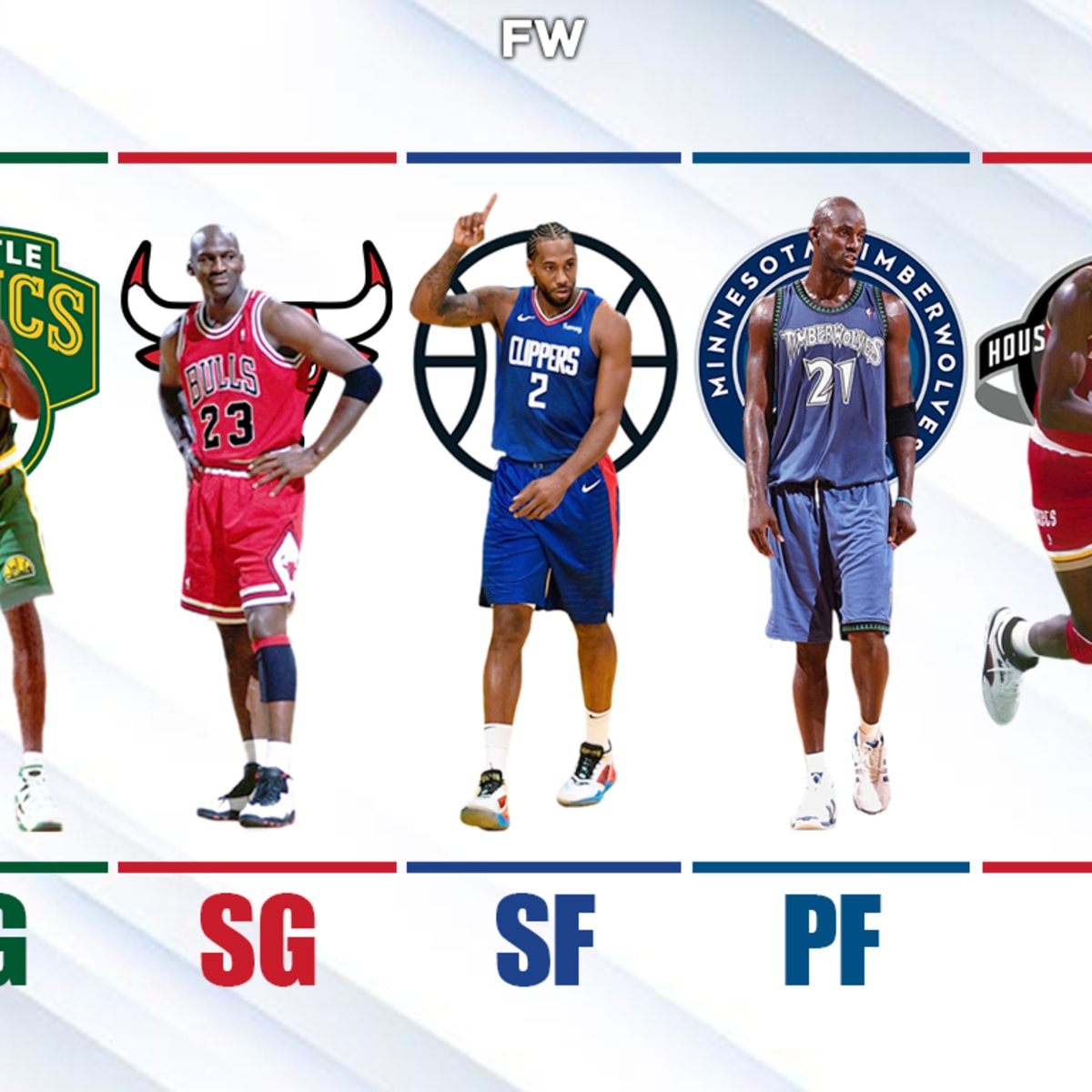 NBA Fans Argue About Who Is In The Best Defensive Lineup Of All Time Gary Payton Michael Jordan Kawhi Leonard Kevin Garnett Hakeem Olajuwon Fadeaway World