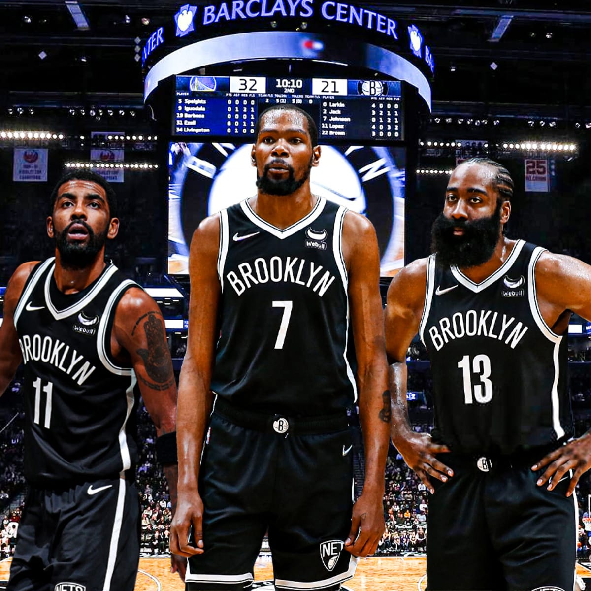 Kevin Durant Kyrie Irving And James Harden Have Played Just 16