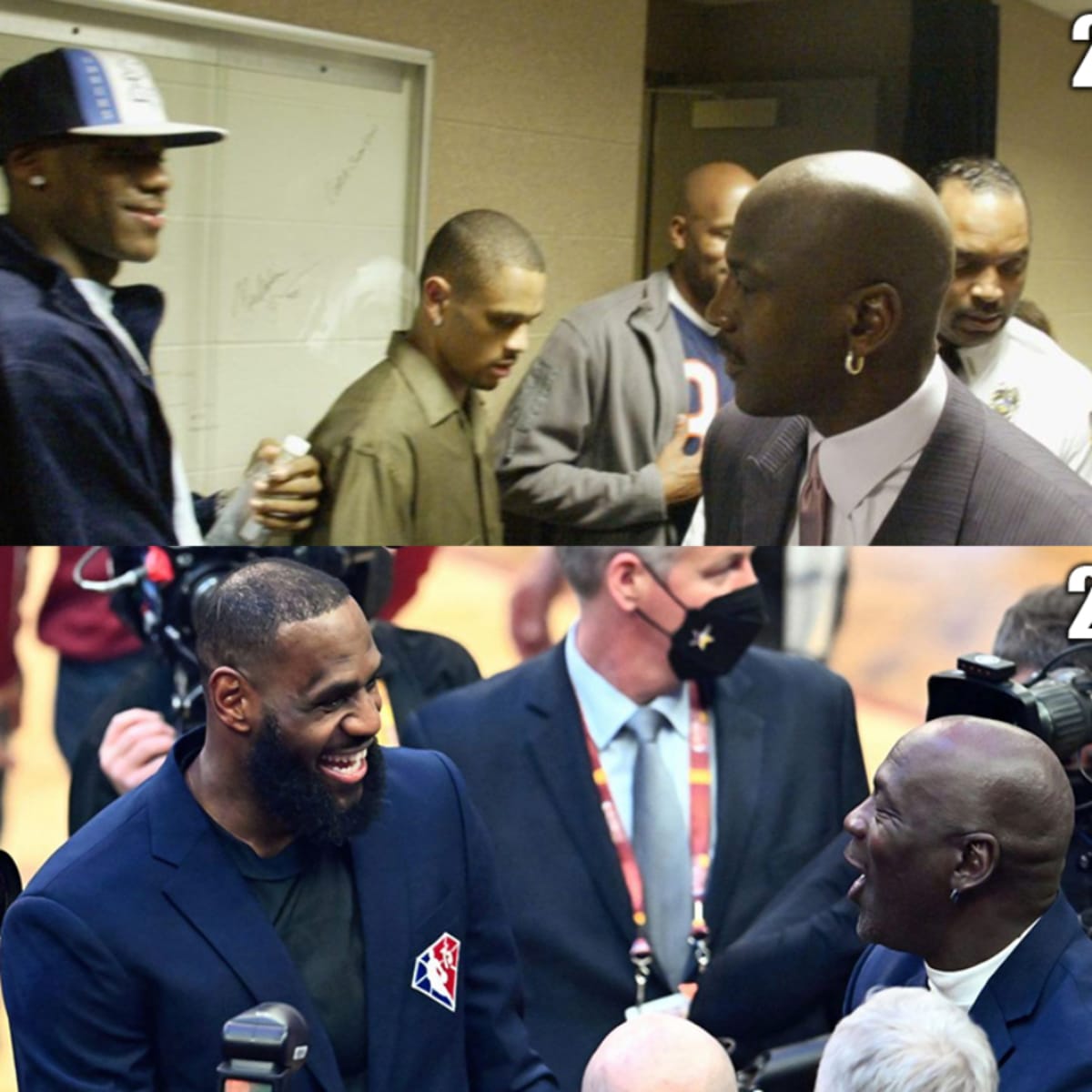 Lebron james outlet meets michael jordan