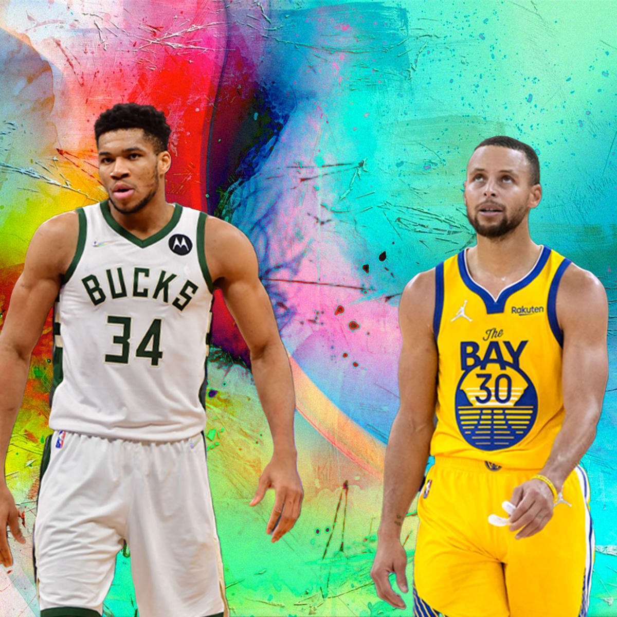 Giannis antetokounmpo and hot sale stephen curry
