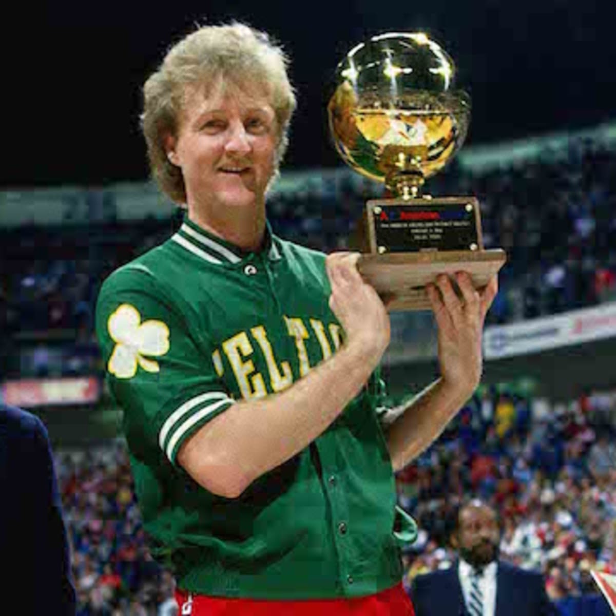 Larry Bird Won The 1988 3 Point Shootout Contest in Warm Up Jacket