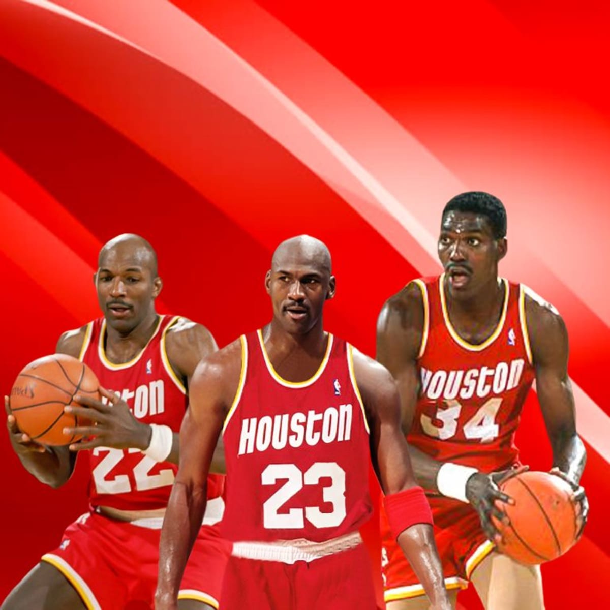 Hakeem olajuwon cheap michael jordan