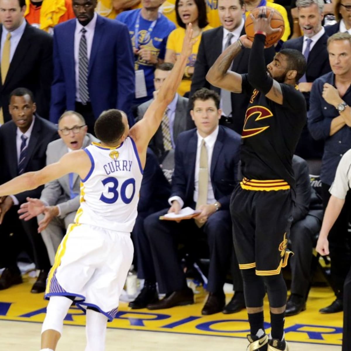 Steph Curry Responds To Question About Kyrie Irving s Shot Over