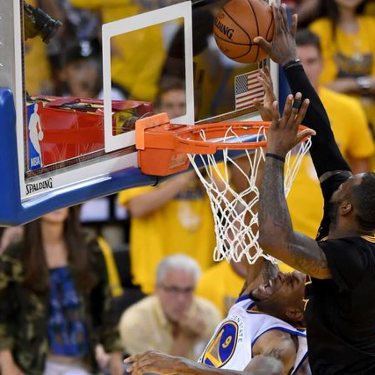 Lebron blocking iguodala sales