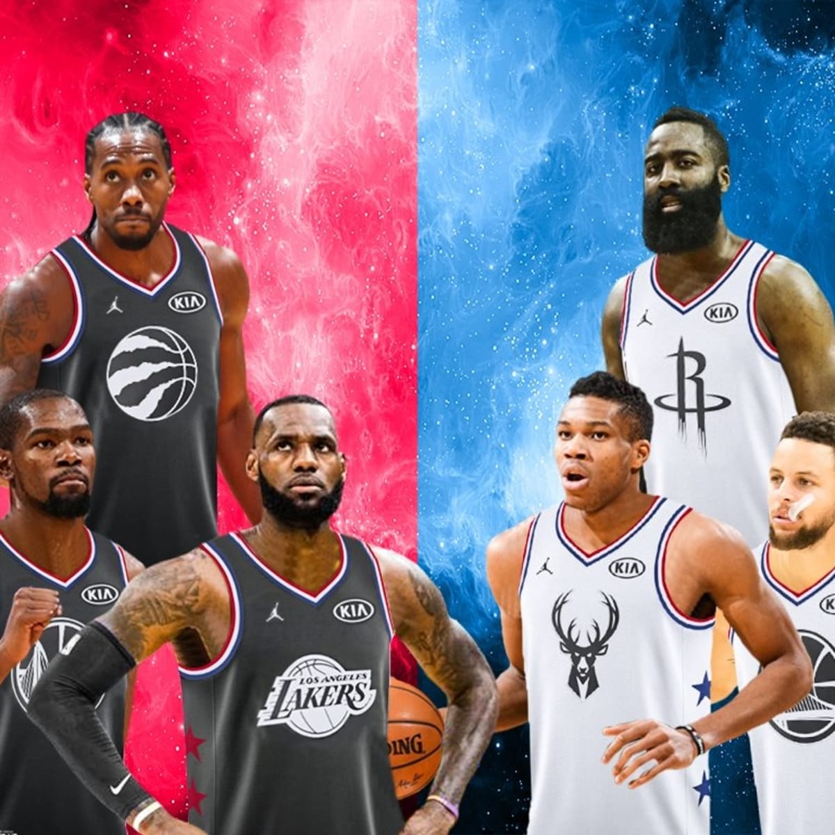 All star nba lineup 2019 hot sale