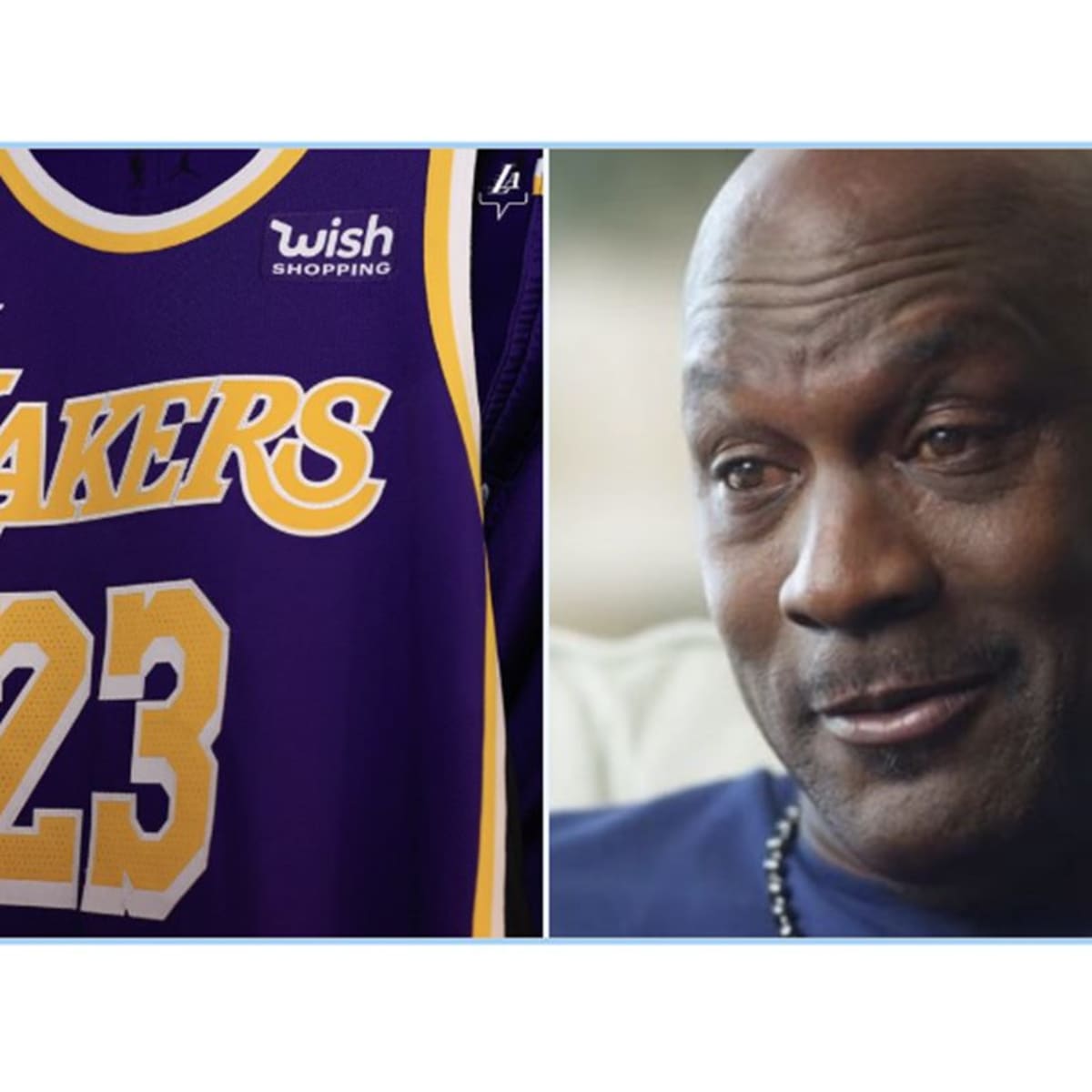 Lebron lakers jersey wish logo 2025
