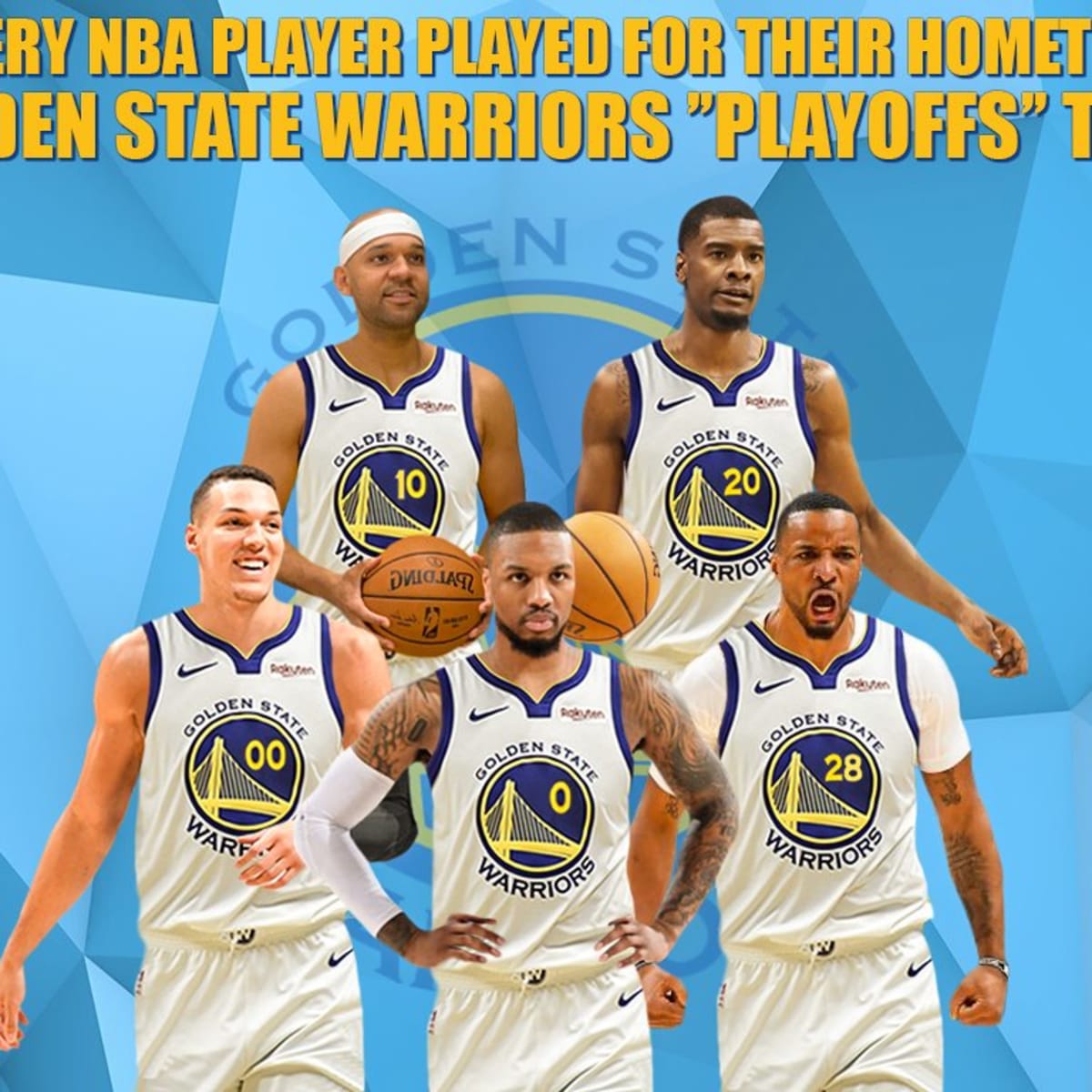 If Every NBA Player Played For Their Hometown Golden State Warriors Playoffs Team Fadeaway World
