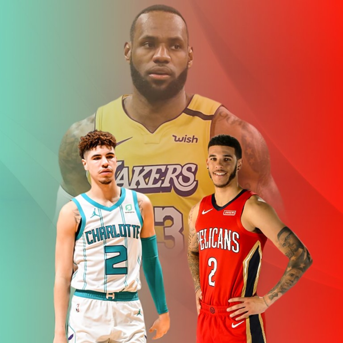 Lonzo ball and outlet lebron james