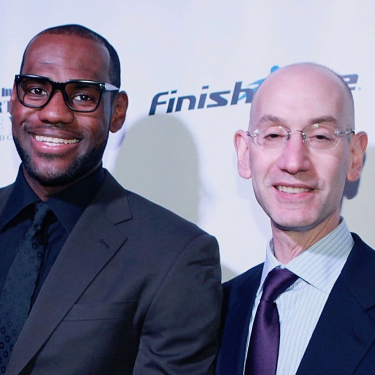 Lebron james adam silver hot sale