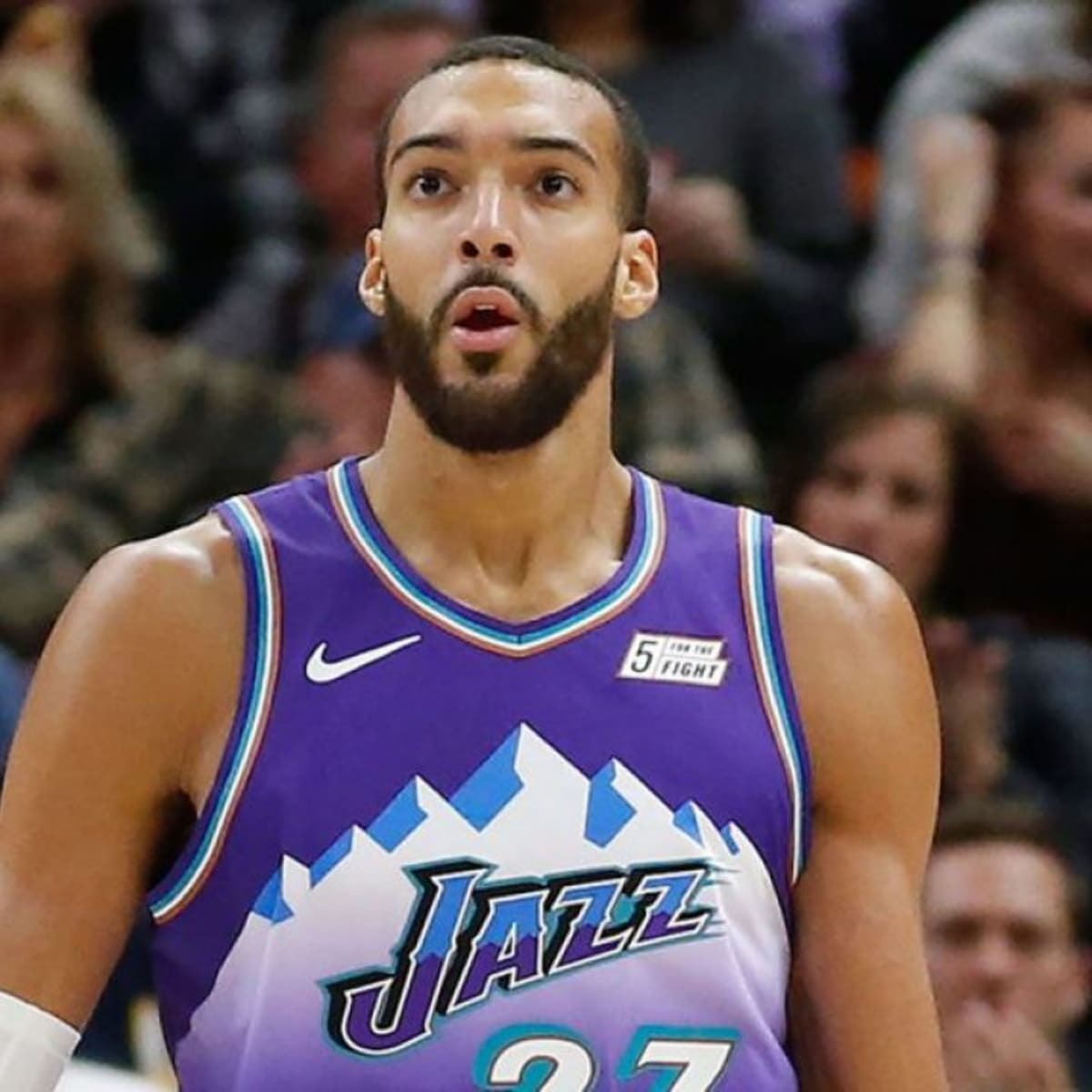 Rudy gobert purple best sale jersey
