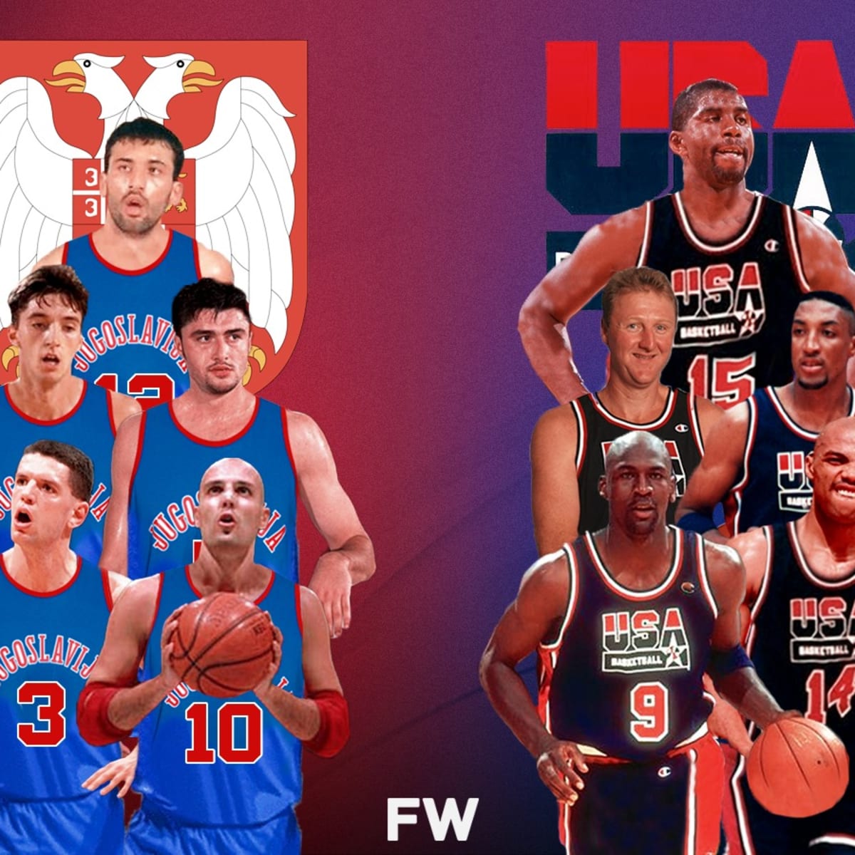 Usa dream team roster 1992 on sale
