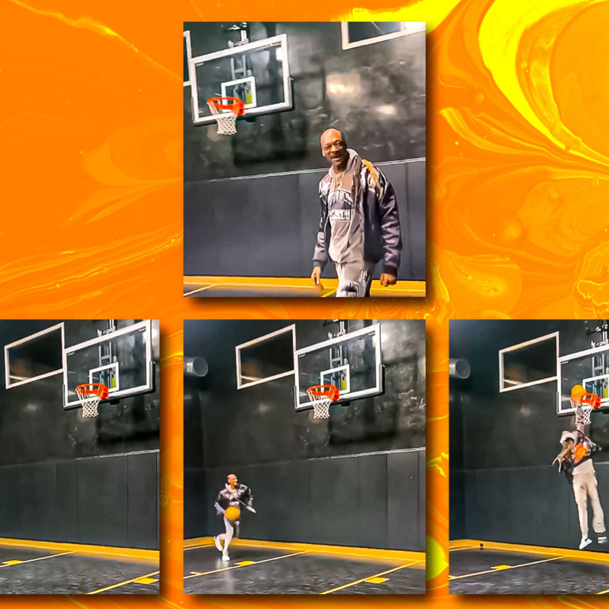 Video Snoop Dogg Is All Smiles After Realizing He Can Still Dunk