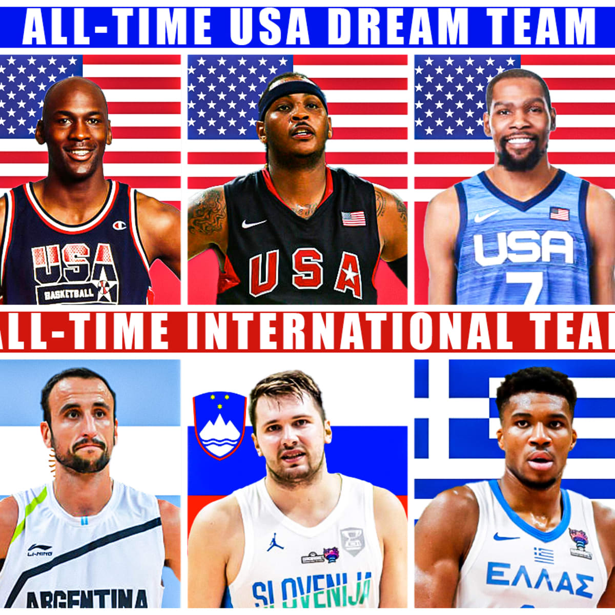 Carmelo Anthony Selects His All Time USA Dream Team And All Time