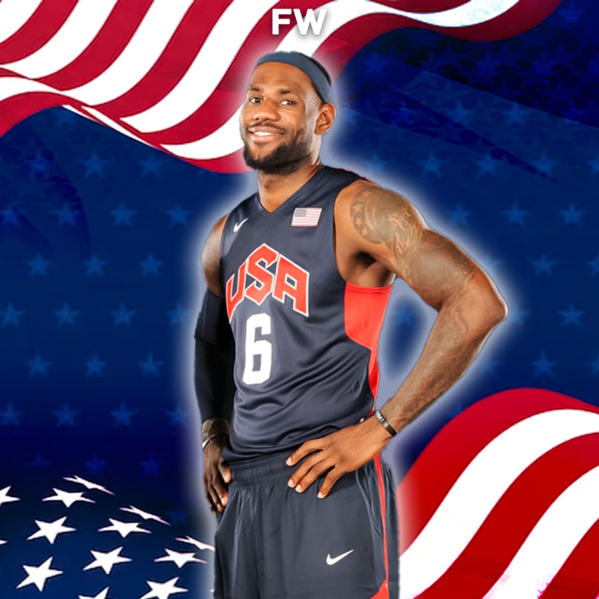 Team usa sale lebron shirt