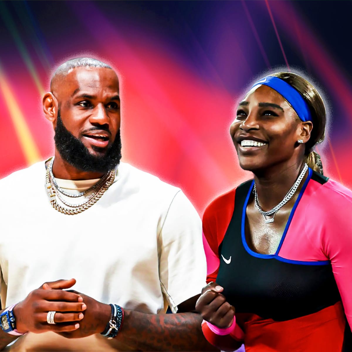 Lebron james clearance serena williams baby