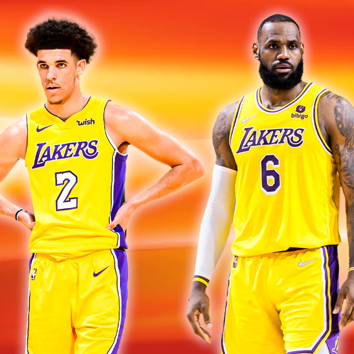 Lonzo and lebron on sale