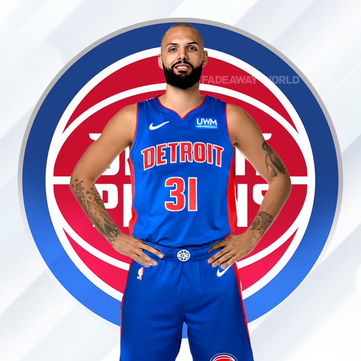 Detroit Pistons 31 texprint Evan