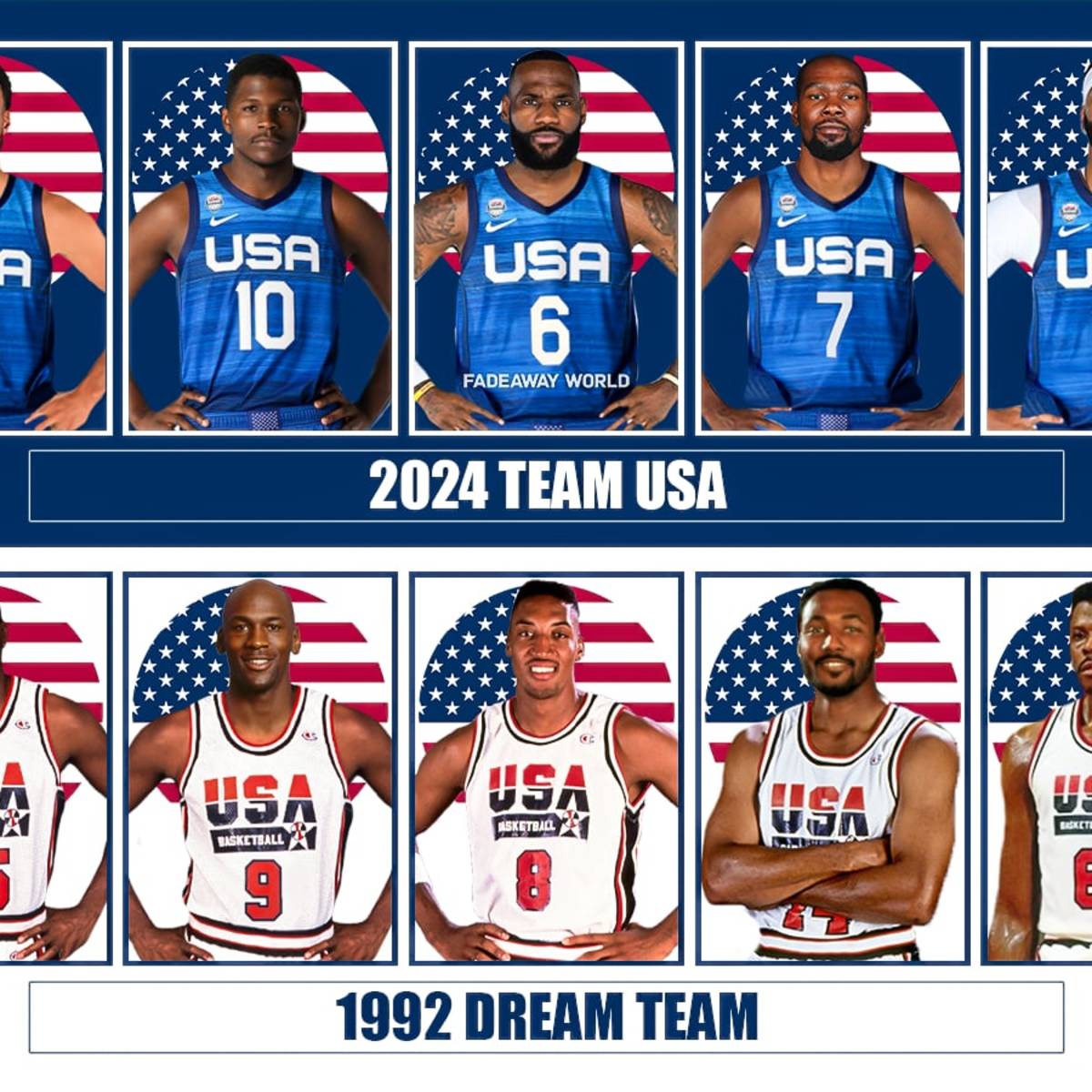 2024 Team USA vs. 1992 Dream Team Who Would Win An Olympic Gold Medal Game Fadeaway World