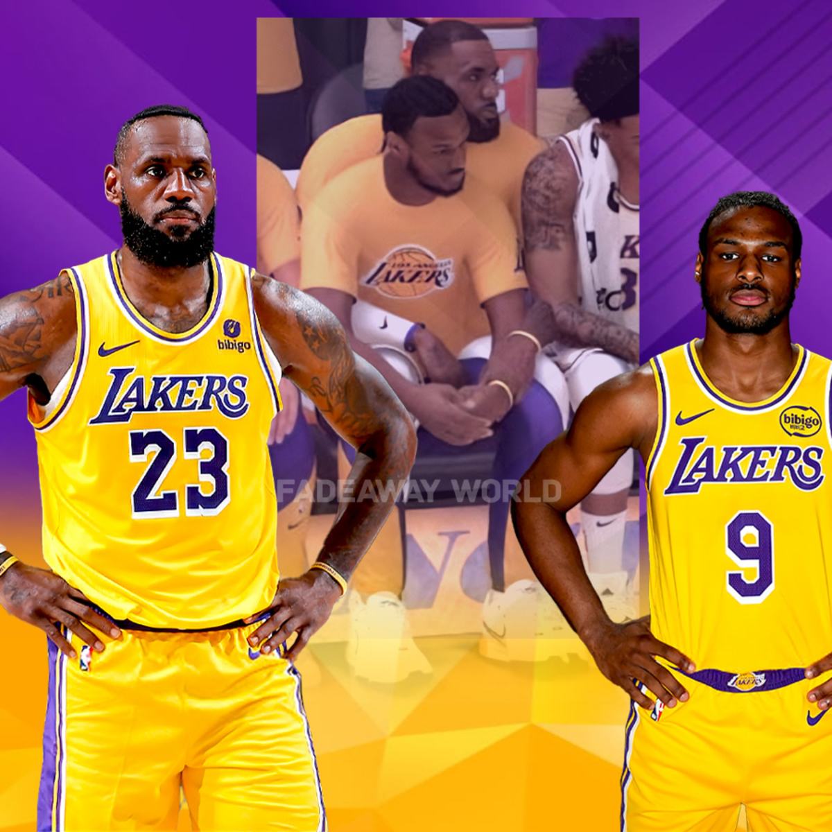 Lakers lebron bench store