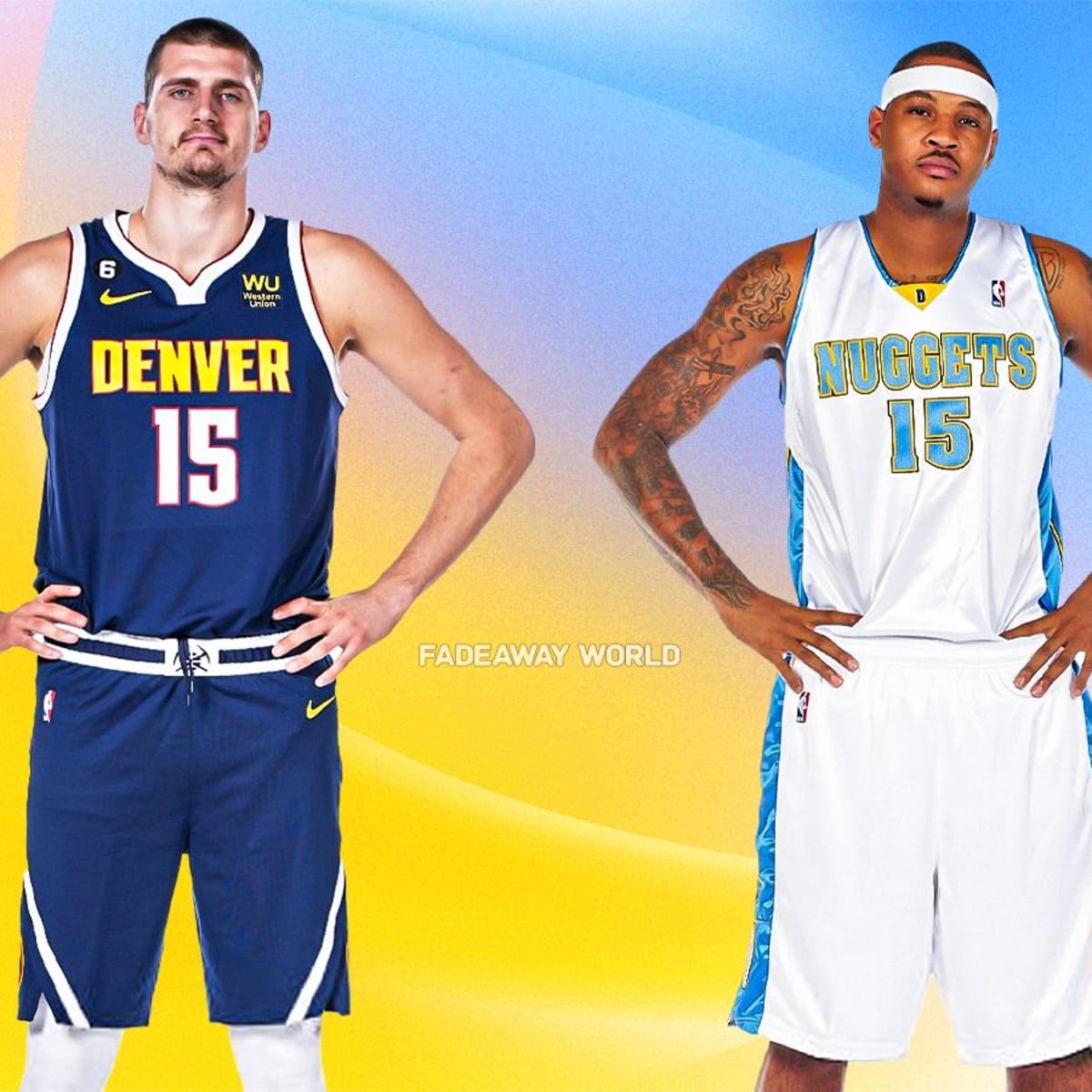 Denver nuggets store yellow jersey