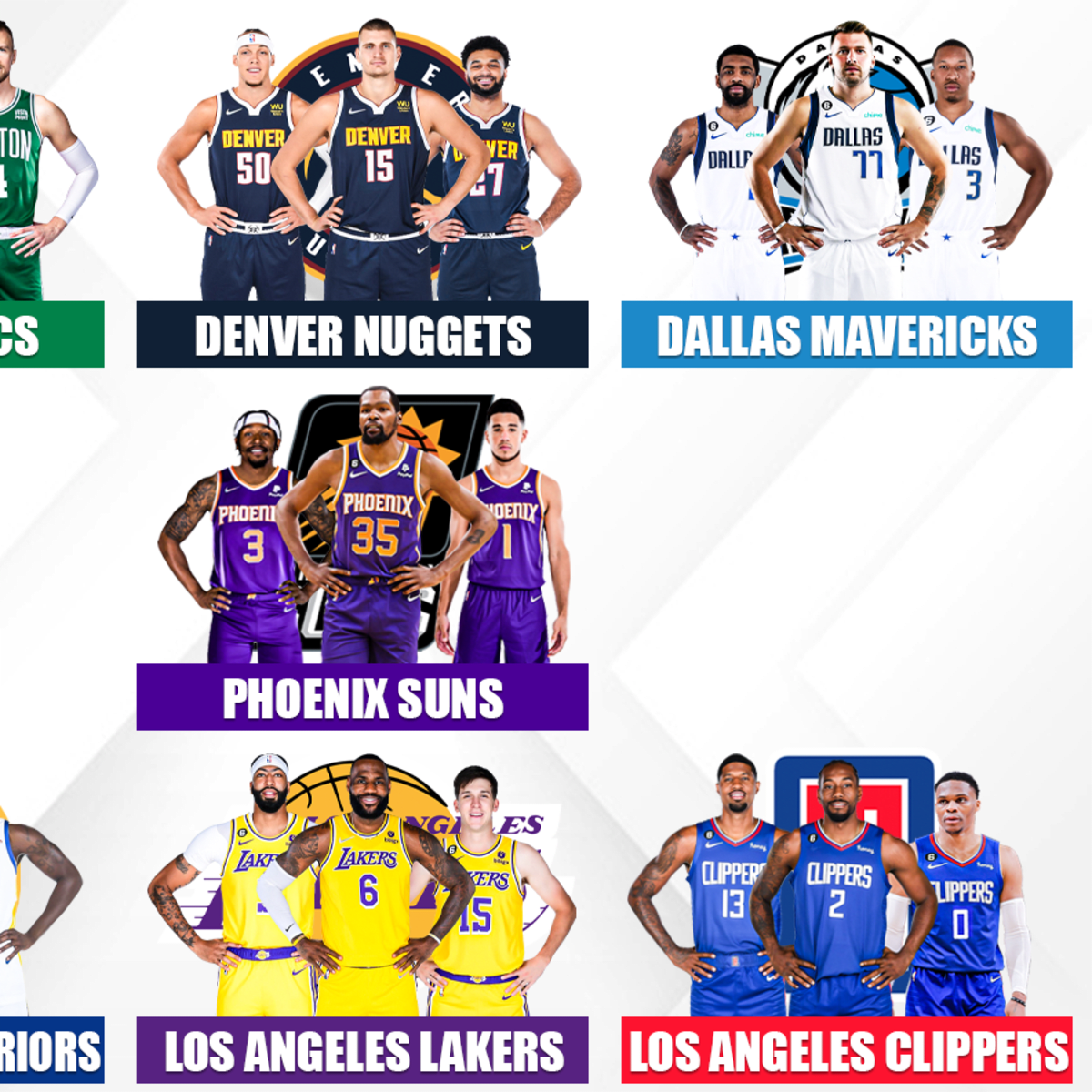 The big 3 rosters on sale